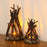 100 x 140mm Handcrafted Tree Branch LED Bonfire Lamp Rustic Table Decor Miniature Fireplace Light for Home / Cafe - 5
