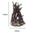 100 x 140mm Handcrafted Tree Branch LED Bonfire Lamp Rustic Table Decor Miniature Fireplace Light for Home / Cafe - 7