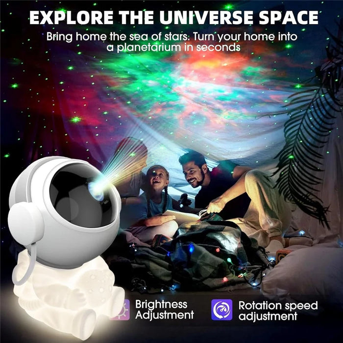 WD026 Astronaut Shape Star Projector Night Light LED Galaxy Nebula Ambient Lamp with Remote Control - 4