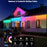 WY021 30m 60-LED Smart Outdoor Eaves Light Waterproof App Control Light String RGB Ambiance Lamp - US Plug - 3