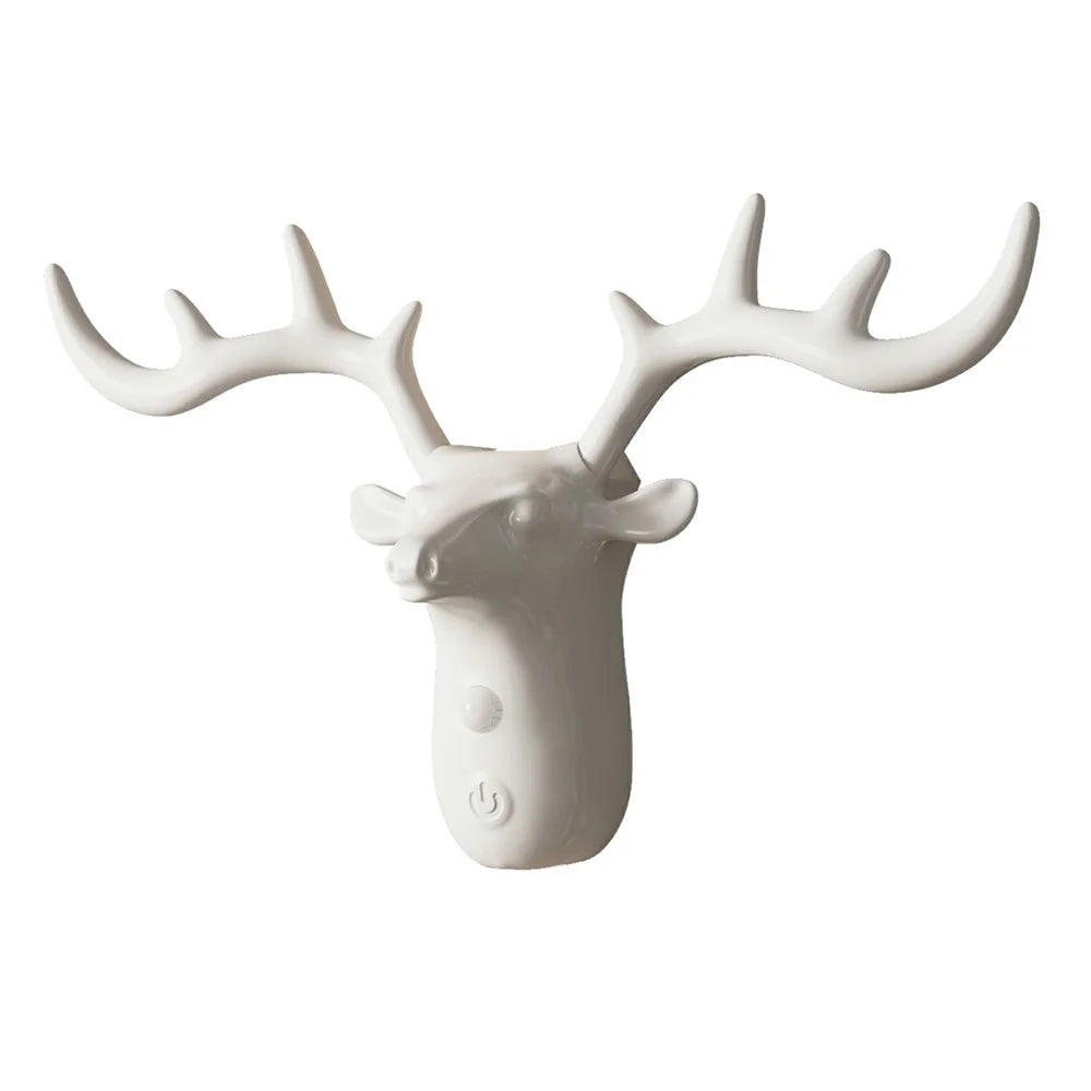 DSW001 Standard Version Deer Shape Touch LED Night Light Motion Sensor 3 Colors Dimming Magnetic Wall Lamp - White - 1