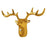 DSW001 Electroplated Deer Shape Touch LED Night Light Motion Sensor 3 Colors Dimming Magnetic Wall Lamp - Gold - 1