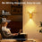 DSW001 Electroplated Deer Shape Touch LED Night Light Motion Sensor 3 Colors Dimming Magnetic Wall Lamp - Gold - 3