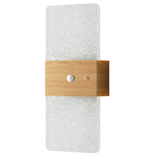 ASW001 / ASW002 Water Transfer Wood Grain LED Motion Sensor Magnetic Wall Lamp Touch Control Long Strip Bedside Wall Light - Rectangular  /  Wood Grain - 1