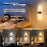 ASW001 / ASW002 Water Transfer Wood Grain LED Motion Sensor Magnetic Wall Lamp Touch Control Long Strip Bedside Wall Light - Rectangular  /  Wood Grain - 5