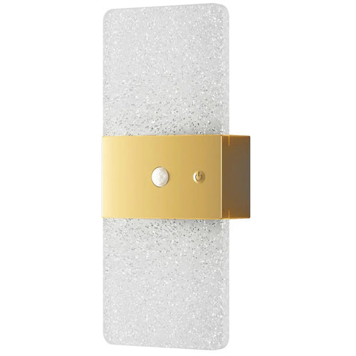 ASW001 / ASW002 Electroplated LED Motion Sensor Magnetic Wall Lamp Touch Control Long Strip Bedside Wall Light - Rectangular  /  Gold - 1