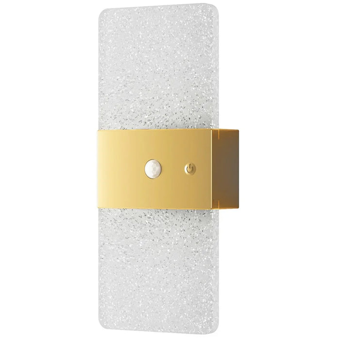 ASW001 / ASW002 Electroplated LED Motion Sensor Magnetic Wall Lamp Touch Control Long Strip Bedside Wall Light - Rectangular  /  Gold - 1