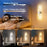 ASW001 / ASW002 Electroplated LED Motion Sensor Magnetic Wall Lamp Touch Control Long Strip Bedside Wall Light - Rectangular  /  Gold - 5