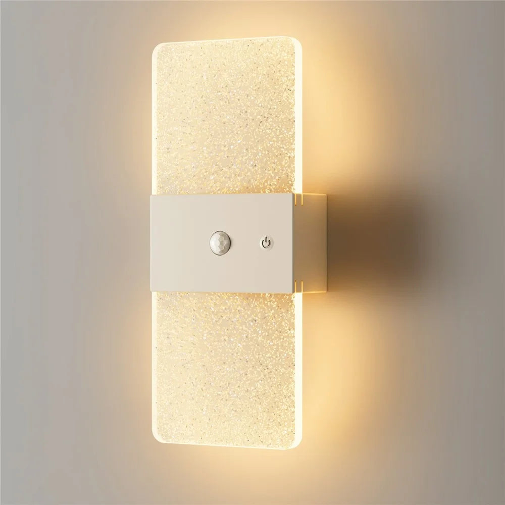 ASW001 / ASW002 Standard Version LED Motion Sensor Magnetic Wall Lamp Touch Control Long Strip Bedside Wall Light - Rectangular  /  White - 2