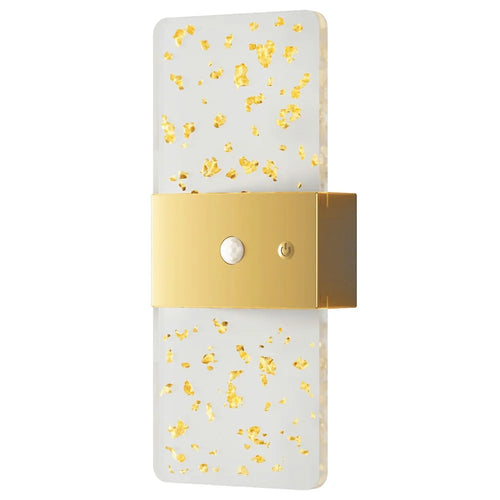 ASW003  /  ASW004 Electroplated Magnetic Wall Lamp Motion Sensor Rechargeable Long Strip Bedside Wall Light - Rectangular  /  Gold - 1