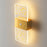 ASW003  /  ASW004 Electroplated Magnetic Wall Lamp Motion Sensor Rechargeable Long Strip Bedside Wall Light - Rectangular  /  Gold - 2