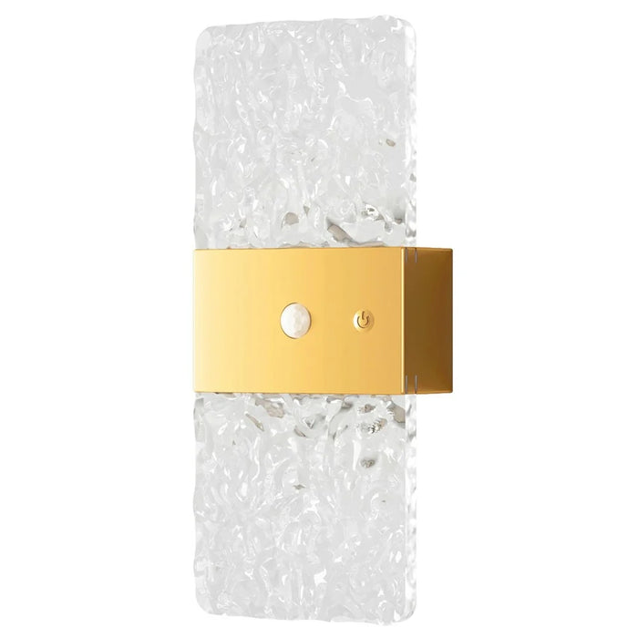 ASW005  /  ASW006 Electroplated Magnetic Wall Light LED Motion Sensor Cordless Touch Control Wall Lamp - Rectangular  /  Gold - 1