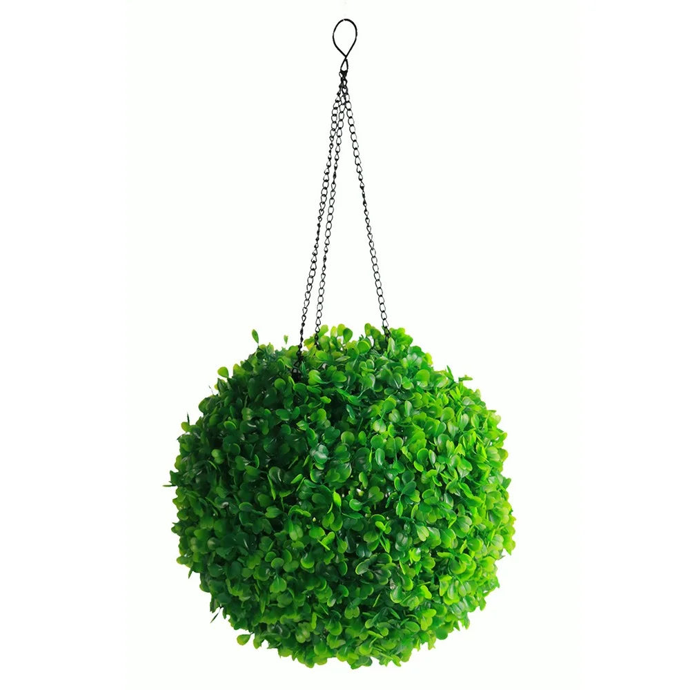 14 x 34cm Solar Powered LED Light Artificial Flower Ball String Lights for Outdoor Garden Decor - 1