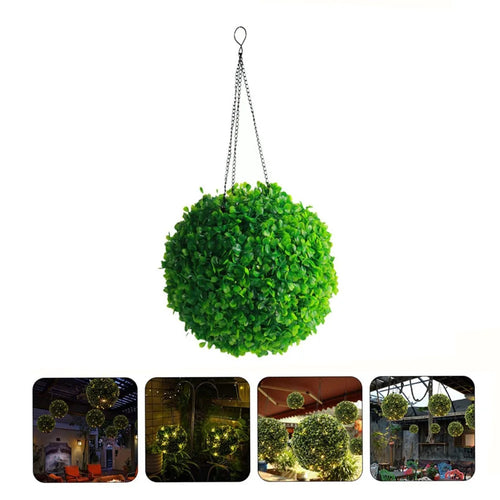20 x 41cm Solar Powered LED Light Artificial Flower Ball String Lights for Outdoor Garden Decor - 1