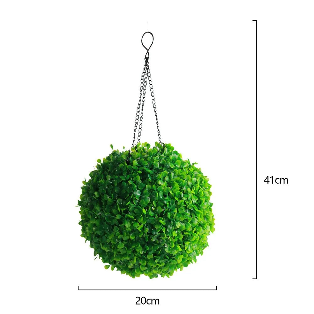 20 x 41cm Solar Powered LED Light Artificial Flower Ball String Lights for Outdoor Garden Decor - 6