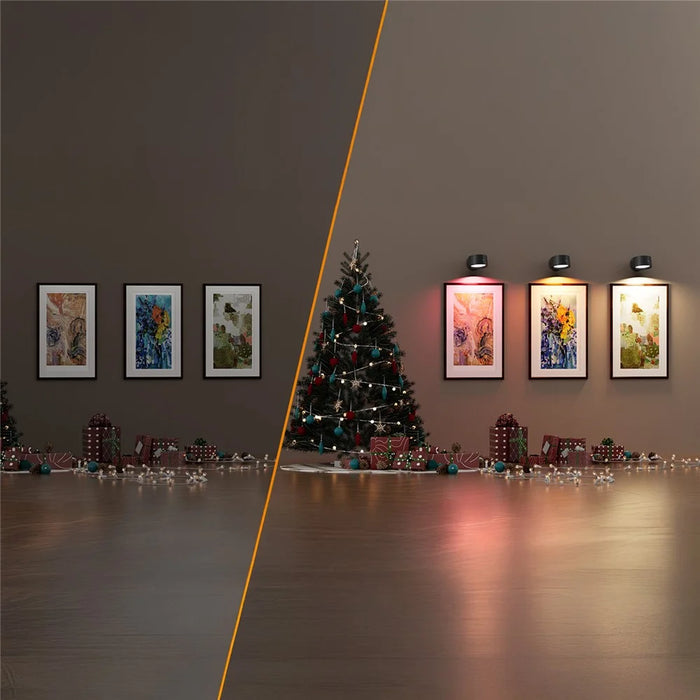 Wall Mounted RGB Picture Light with Remote Control Dimmable LED Spotlight for Artwork Display - 6