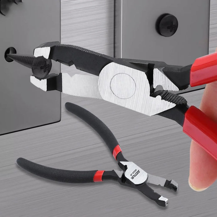 Multifunctional Screw Extractor Pliers High-Hardness Steel Wire Stripper with Anti-Slip Handle for Rusty Stripped Screws - RL-9226A  /  Black - 4