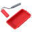 Glue Tray Brush Set Silicone Container with Roller Reusable Paint Tray Woodworking Adhesive Applicator - Red - 1