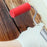 Glue Tray Brush Set Silicone Container with Roller Reusable Paint Tray Woodworking Adhesive Applicator - Red - 4