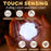 LED Touch Sensor Keychain Light USB-C Rechargeable Purse Handbag Light for Finding Items - Paw  /  White - 2