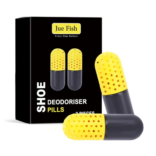 JUE-FISH 2Pcs Portable Shoe Deodorizer Capsules Fresh Scent Deep Odor Eliminator - 2Pcs - 1