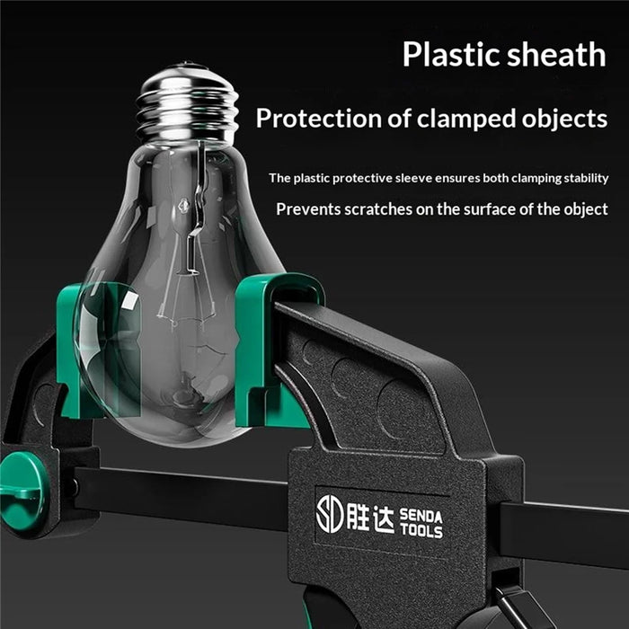 SENDA TOOLS 8 Inch Woodworking Clamp F-Type Heavy Duty Dual-Direction Adjustable Trigger Quick Release Clamp - 5
