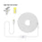 2m 5V USB LED Strip Light with Double-Sided Adhesive Tape Flexible Silicone Touch Dimming Lamp Tape for Mirror - 3000K  /  Warm White Light - 7