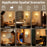 TWL006 Acrylic Bedside Night Light USB Rechargeable LED Motion Sensor Touch Dimmable Atmosphere Lamp - 1W Gold Foil Edition/Gold - 6