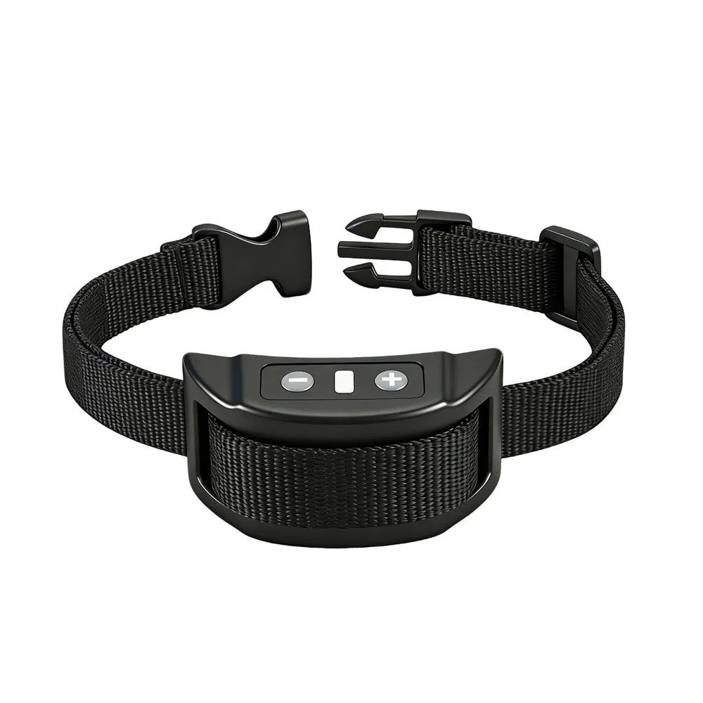 Anti Bark Collar IP68 Waterproof Rechargeable Dog Training Device with Sound Static Modes - 853B/Black - 1