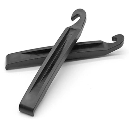 2Pcs Bicycle Tire Levers Plastic Bike Tire Removal Tools Non-Slip for Tire Repair - Black - 1