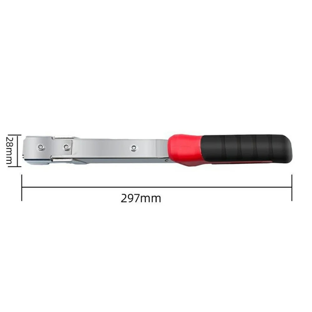 Manual Nail Gun Hammer Style U-Shape Door Nails Auto Feed Alloy Body TPR Handle for Woodworking Frame - 6