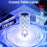 RS-ZSTD Size L Crystal Lamp 16 Color Changing RGB Night Light USB Charging Romantic LED Rose Shape Diamond Texture Table Lamp with Touch APP Remote Control - 2