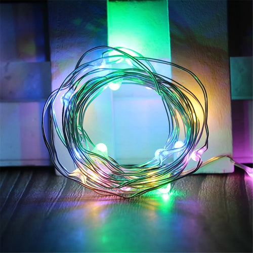 2m / 20-LED Wine Bottle Stopper Light Cork String Light Christmas Decoration Lighting for DIY Party Wedding - Colorful - 1