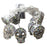 3m 20-LED Halloween String Light Painted Skull Warm White Party Decoration, 2A Continuous On - 1