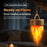 HZ-K03 LED Flame Lamp 2000K Warm Light Dimmable Rechargeable for Camping Outdoor Decor - 3