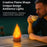 HZ-K03 LED Flame Lamp 2000K Warm Light Dimmable Rechargeable for Camping Outdoor Decor - 6