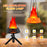 HZ-K02 Simulation Flame LED Lamp 1800mAh Rechargeable Halloween Pumpkin Firepit Light - Black - 3