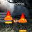 HZ-K02 Simulation Flame LED Lamp 1800mAh Rechargeable Halloween Pumpkin Firepit Light - Black - 4