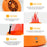 HZ-K02 Simulation Flame LED Lamp 1800mAh Rechargeable Halloween Pumpkin Firepit Light - Black - 7