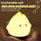 HZ-D01 Cute Flame Shape LED Night Light Rechargeable Silicone Bedside Lamp Stepless Dimming 2 Modes - Style A - 3