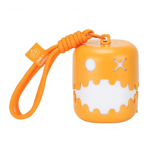 HZ-K10 Halloween Pumpkin LED Night Light 7-Color RGB Rechargeable Lantern with Pull Cord - 1