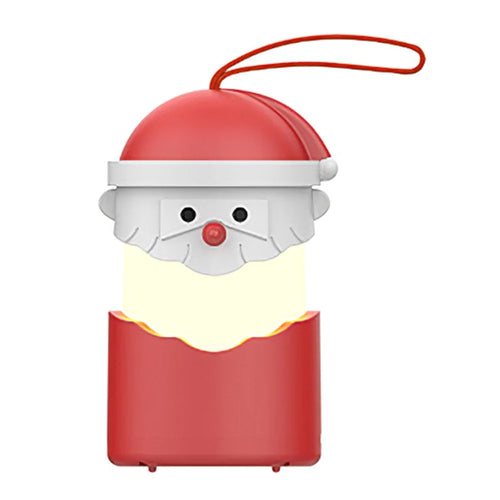 HZ-SD05 Type-C Rechargeable Christmas Music Night Light 7 Colors Stretch to Light - Santa Claus - 1