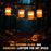 Halloween Pumpkin Lantern Retractable LED Night Light 1800mAh Type-C Rechargeable - Orange - 4