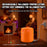 Halloween Pumpkin Lantern Retractable LED Night Light 1800mAh Type-C Rechargeable - Orange - 5