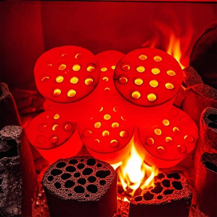 SG016 Coal Briquette Night Light USB Rechargeable Touch LED Bedside Lamp with Breathing Mode - 7