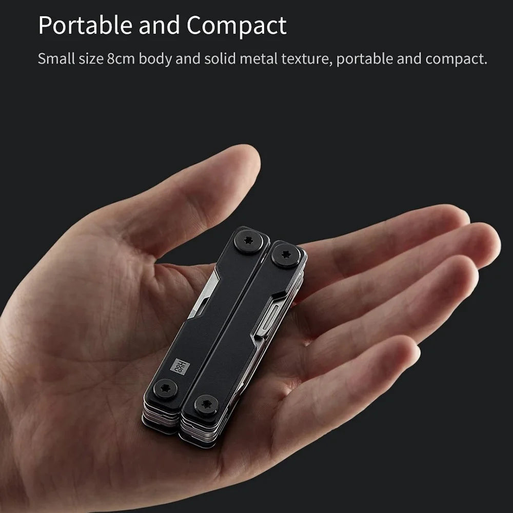 XIAOMIYOUPIN HUOHOU Mini Multi-function Knife 10-in-1 Portable Knife with Glasses Screwdriver, Card Pin, Can Opener, Scissors Function (Chinese Version) - 7
