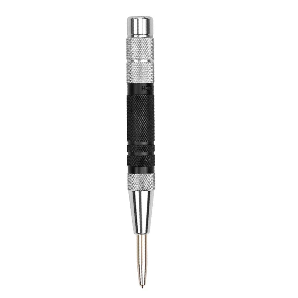 6-inch Super Strong Automatic Center Punch Set Steel Spring Loaded Center Hole Punch with Adjustable Tension, Handheld Punch Tool for Metal, Wood - 4