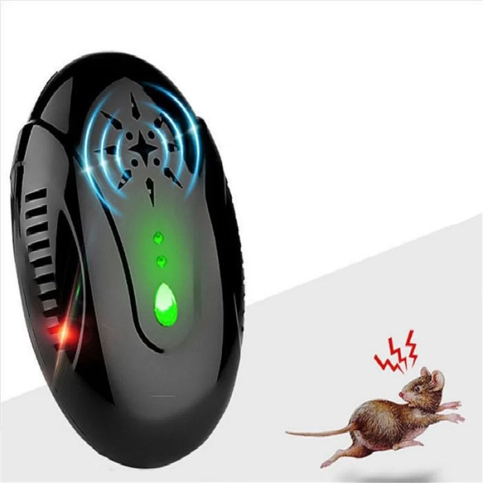 GETTER Electronic Rat Repellent Ultrasonic Mice Cockroach Pest Control Repeller - Black / UK Plug - 6