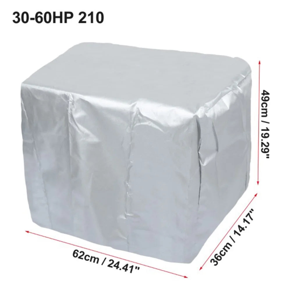 30-60HP Waterproof Oxford Cloth Yacht Half Outboard Motor Engine Dust Cover Marine Engine Protector, 62*36*49cm - Black - 4