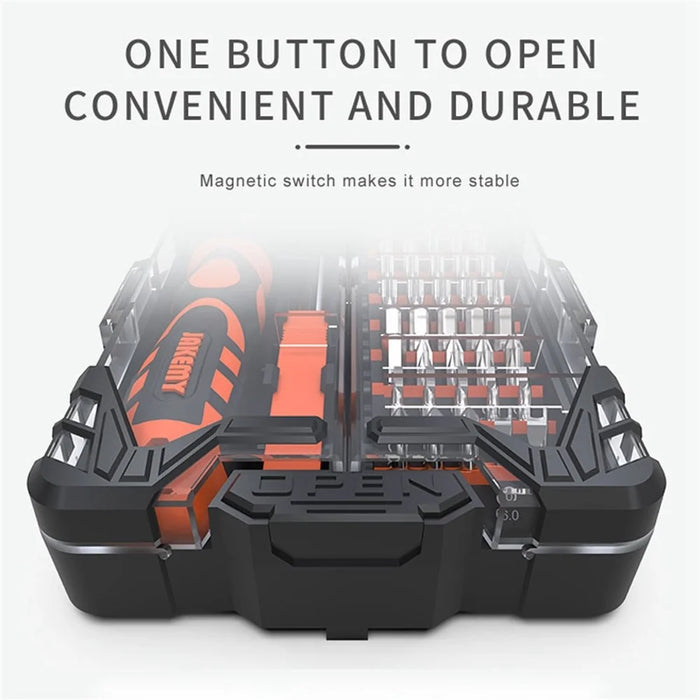JAKEMY JM-6124 Portable Screwdriver Combo Set with 45 Bits Household Multifunction Repair Tool Kit - 6